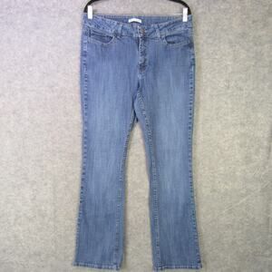 Riders by Lee Jeans Womens 14 Blue Mid Rise Bootcut Stretch Denim Classic Misses
